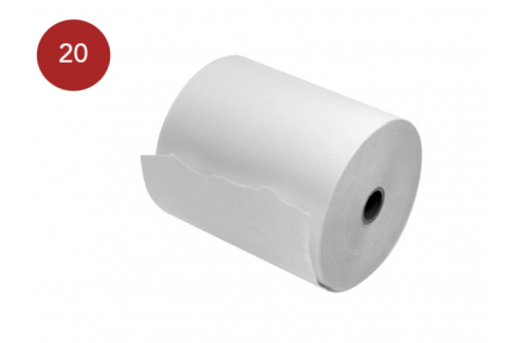 80mm x 80mm Thermal Receipt Printer Paper Roll - Box of 20 Rolls